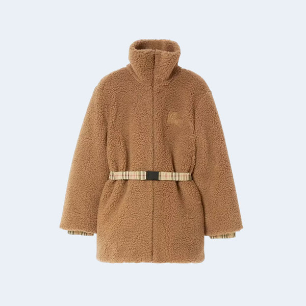 BURBERRY 버버리 EKD 엠브로이더리 울 블렌드 코트 브라운 ▶매장-330만원대◀