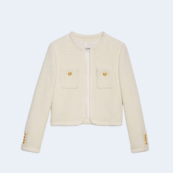 셀린느 샤세르 부클레 트위드 자켓