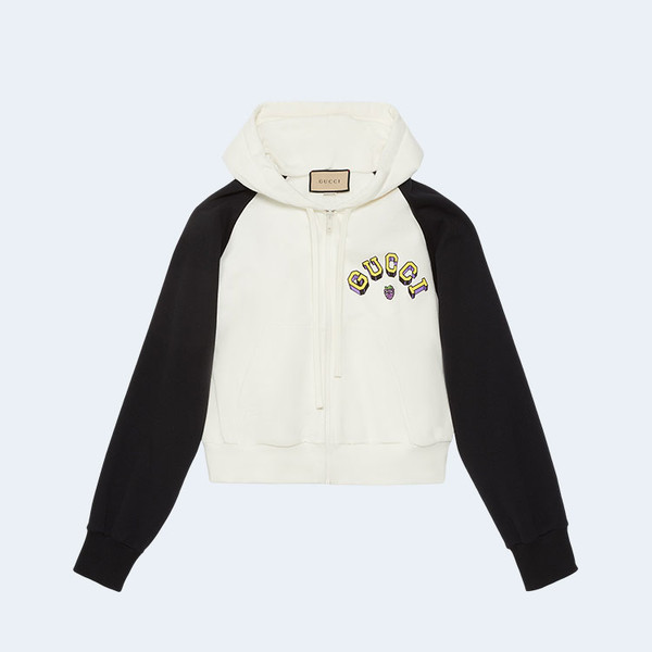 구찌 코튼 저지 후드집업