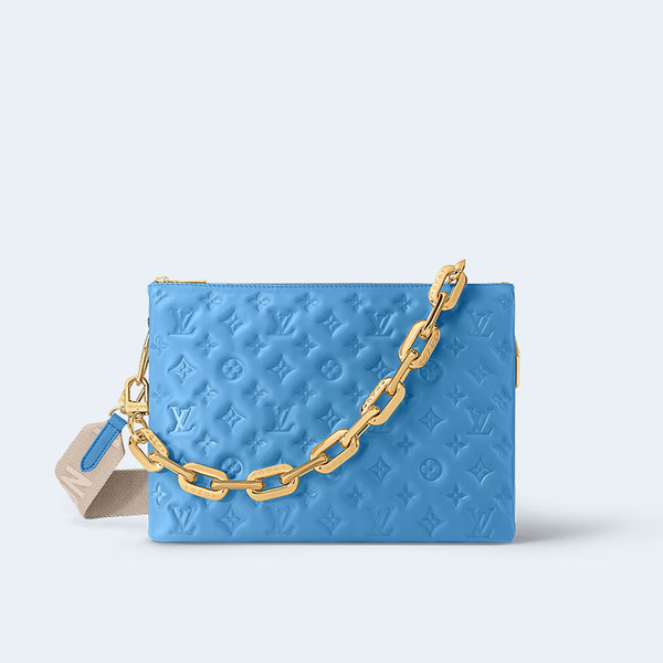 LOUIS VUITTON 루이비통 가방 루이비통 쿠상 MM 백 블루 M21650