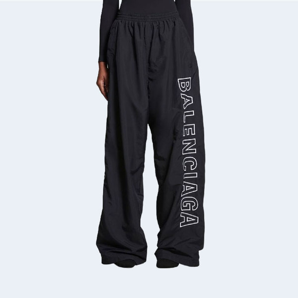 BALENCIAGA 발렌시아가 로고 와이드 트랙 팬츠 블랙 ▶매장-170만원◀