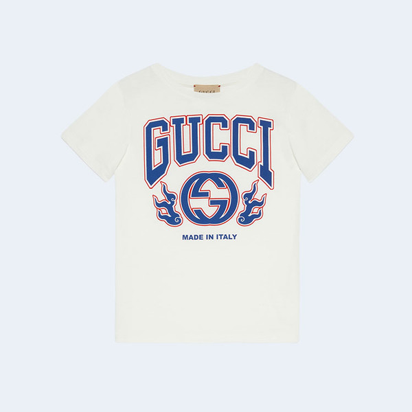 구찌 인터로킹 G 코튼 티셔츠 화이트