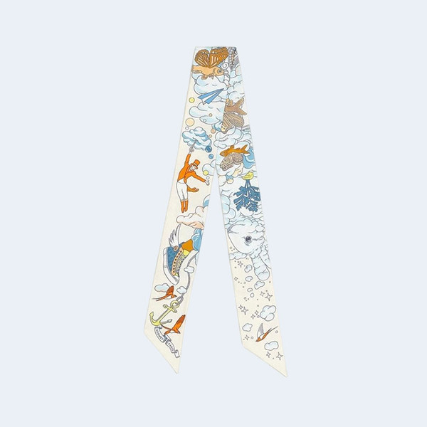 에르메스 Sur Mon Nuage 트윌리 화이트