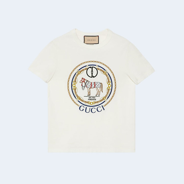 구찌 인터로킹 G 코튼 저지 티셔츠