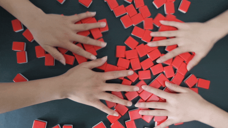 홀라 플레잉 큐브 섞기