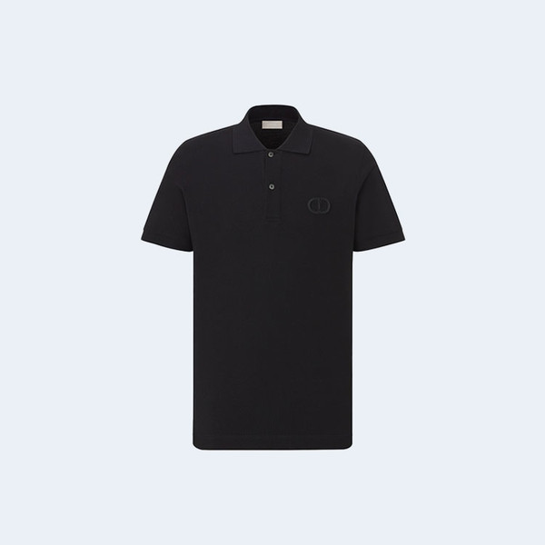 디올 아이콘 폴로 셔츠 블랙