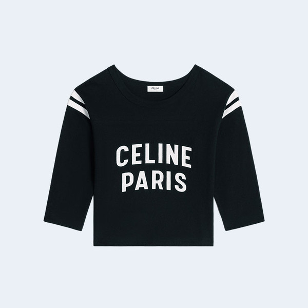 셀린느 코튼 저지 파리 박시 티셔츠