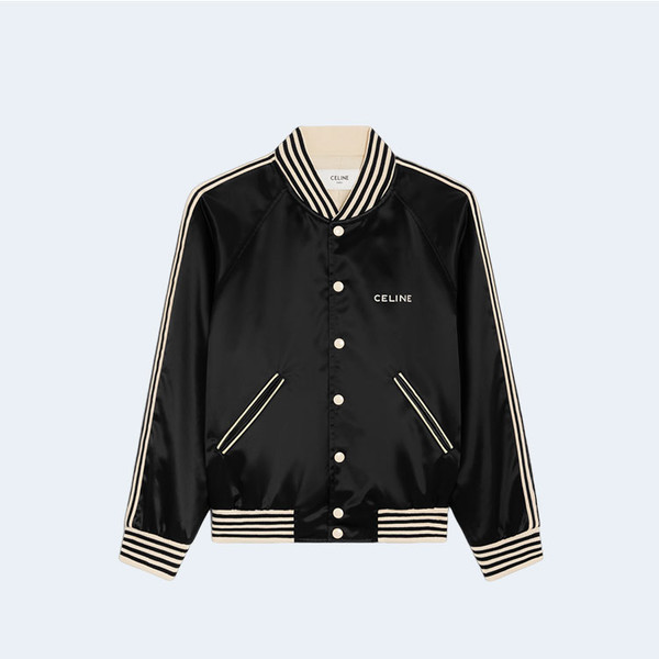 셀린느 새틴 피니시 나일론 테디 자켓