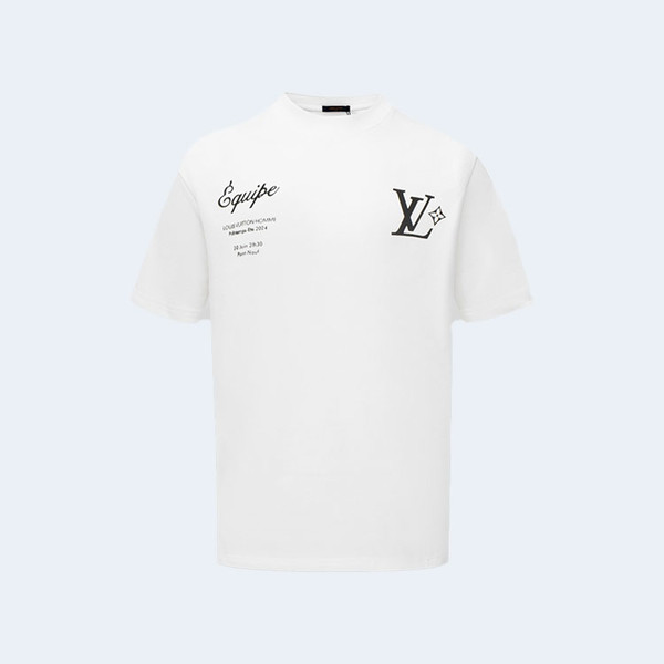 루이비통 빅토리아 하버쇼 로고 티셔츠 화이트