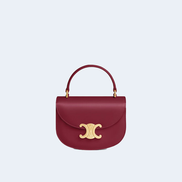 CELINE 셀린느 미니 클레아 베사체 트리옹프 백 레드