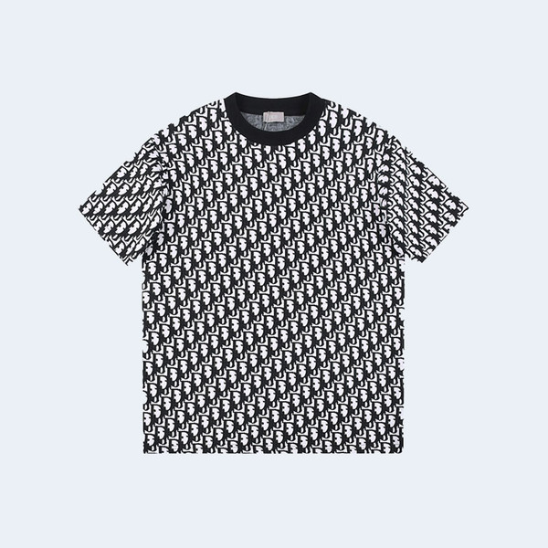 디올 오블리크 반팔 티셔츠 블랙