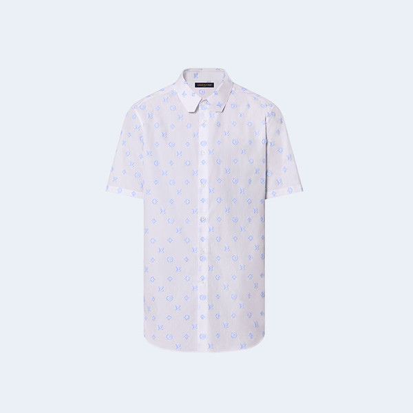 루이비통 코튼 쇼트 슬리브드 셔츠 1ABJS6