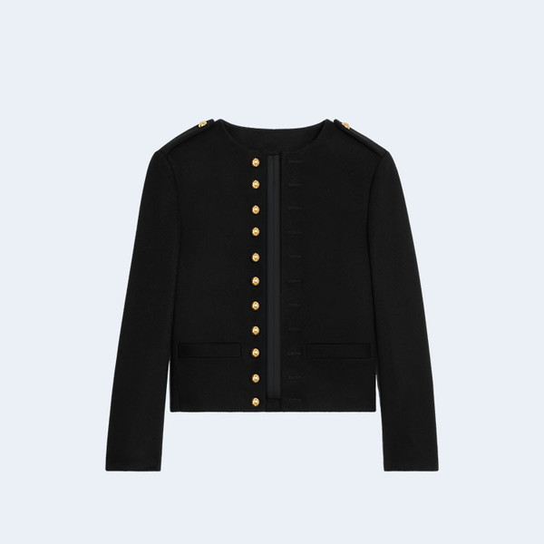 셀린느 울 클로스 밀리터리 자켓