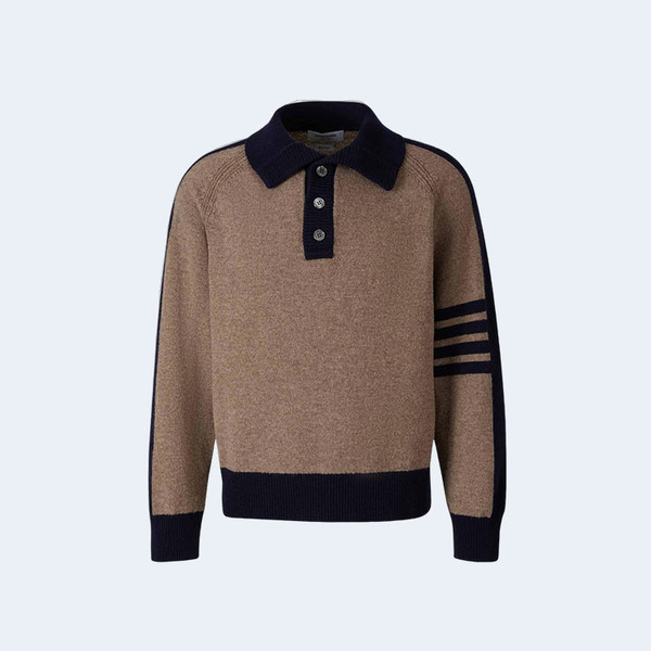 톰브라운 셔틀랜드 울 래글런 니트