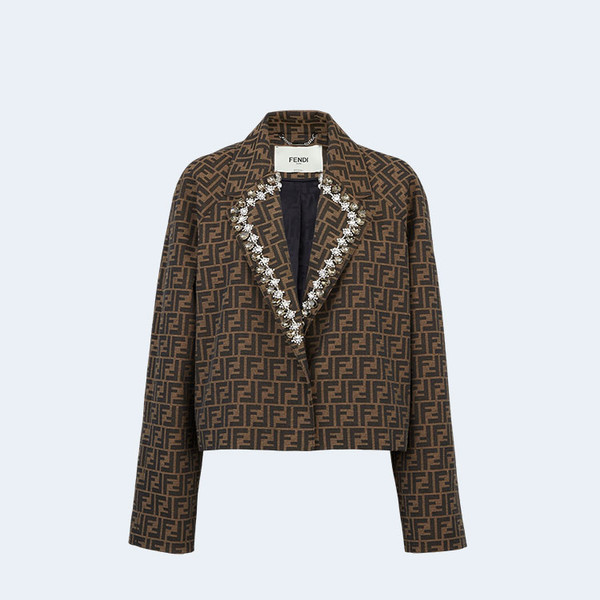 펜디 FF 캔버스 브라운 자켓