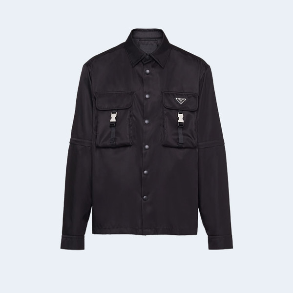 프라다 리나일론 셔츠 블랙