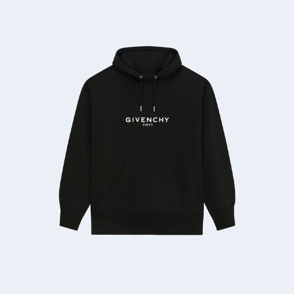 지방시 슬림핏 펠파 프린트 후드