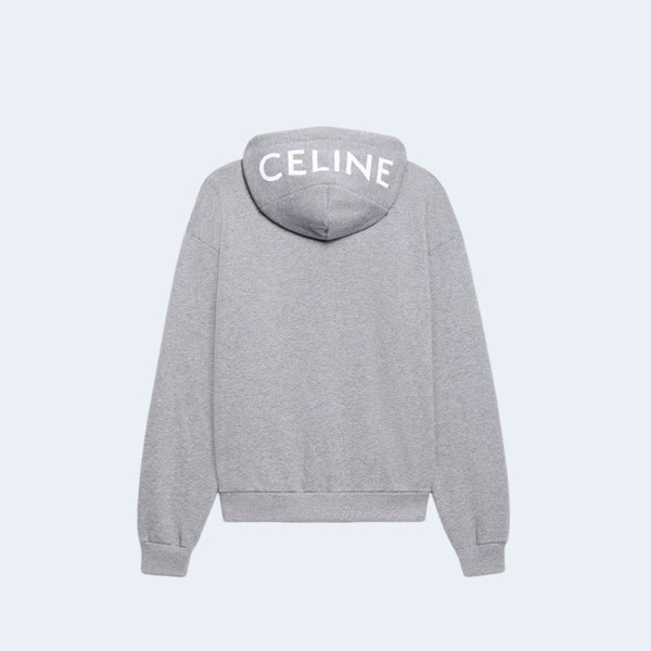 셀린느 코튼 플리스 후드 그레이