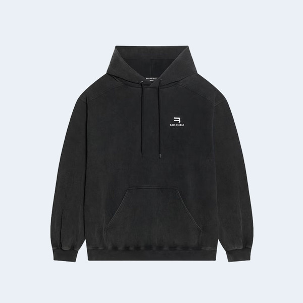 발렌시아가 스포티 B 미디엄 핏 후디