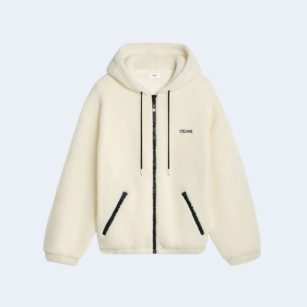 셀린느 플리스 오프 화이트 재킷