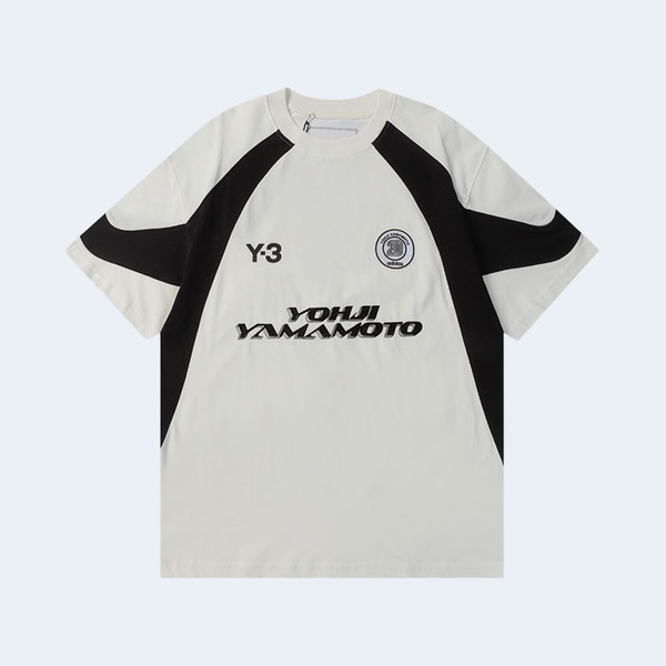 요지야마모토 Y3 롱슬리브 풋볼 티셔츠 화이트