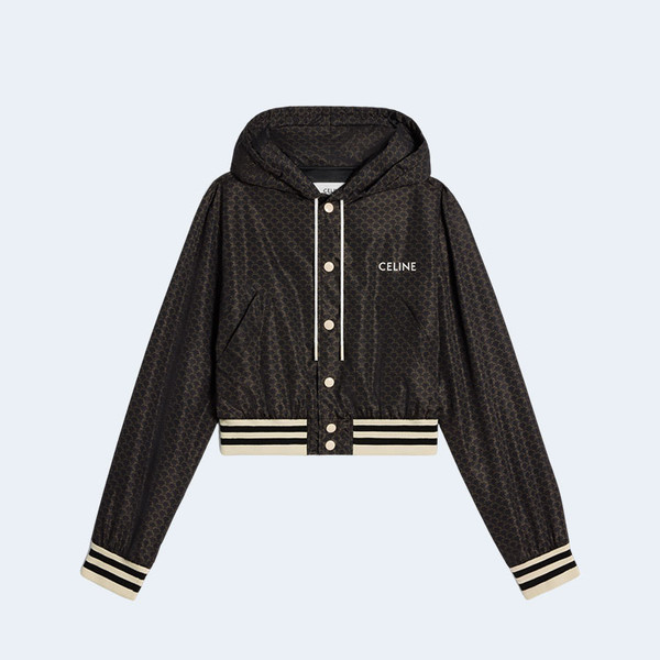 셀린느 모노그램 나일론 후드 테디 재킷