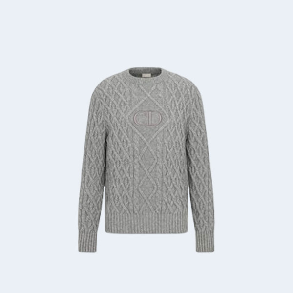 디올 미드나잇 시그니처 니트 그레이