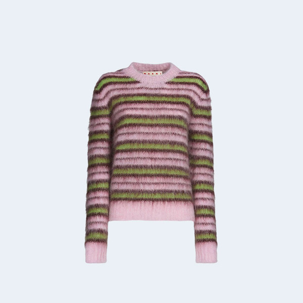 마르니 핑크 스트라이프 스웨터