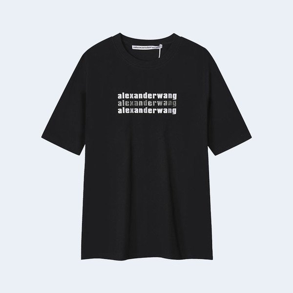 알렉산더 왕 하이 트위스트 저지 티셔츠 블랙