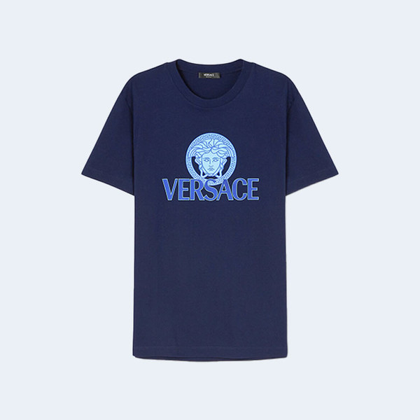 베르사체 메두사 로고 티셔츠 네이비