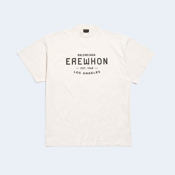 발렌시아가 x Erewhon 오버사이즈 로스 앤젤레스 티셔츠 화이트