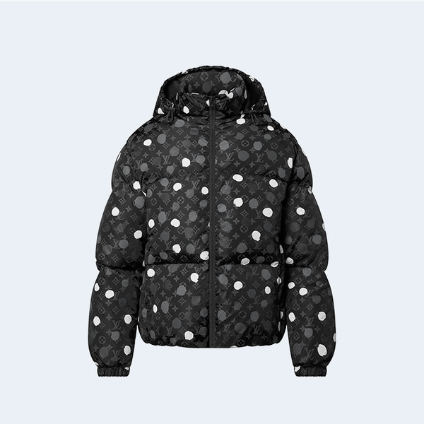LOUIS VUITTON 루이비통 x YK 모노그램 페인티드 도트 다운 블루종 ▶매장-827만원◀