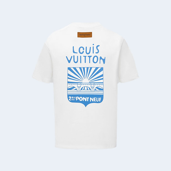 루이비통 러버스 로고 티셔츠 화이트