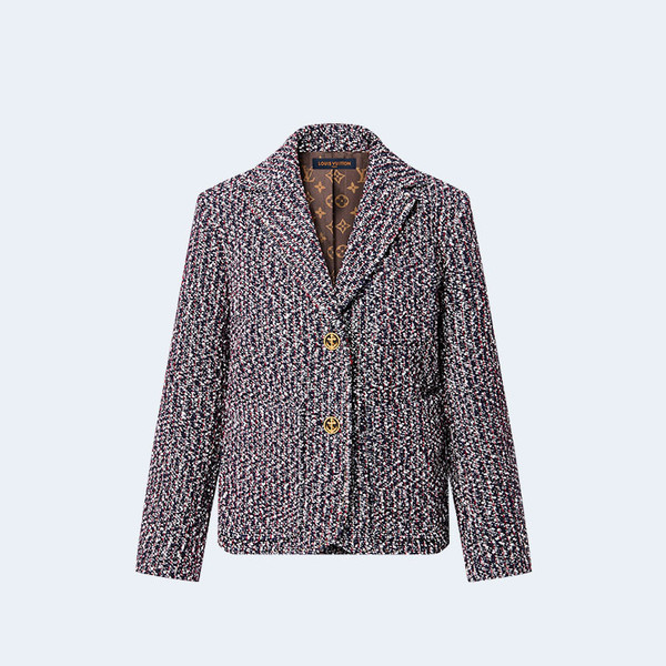 루이비통 트라이컬러 부클레 트위드 블레이저 1AC1ZK
