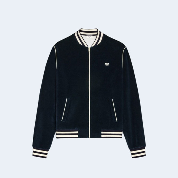 셀린느 벨벳 저지 트랙수트 자켓 미드나잇