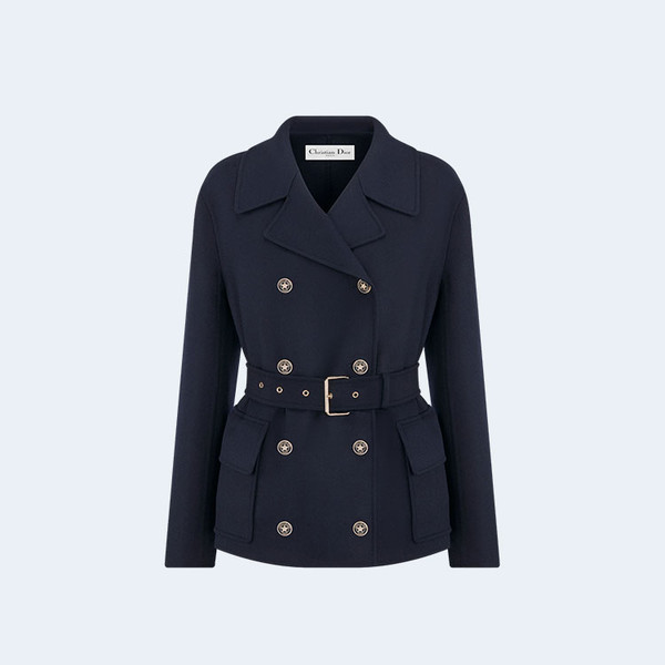 DIOR 디올 벨트 크롭 울 블렌드 코트 ▶매장-680만원대◀