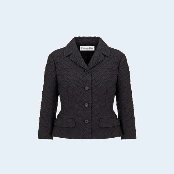 디올 3/4 슬리브 피티드 자켓