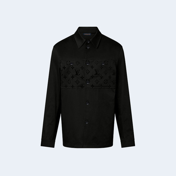 루이비통 플록드 캐주얼 코튼 오버셔츠 1AFA81