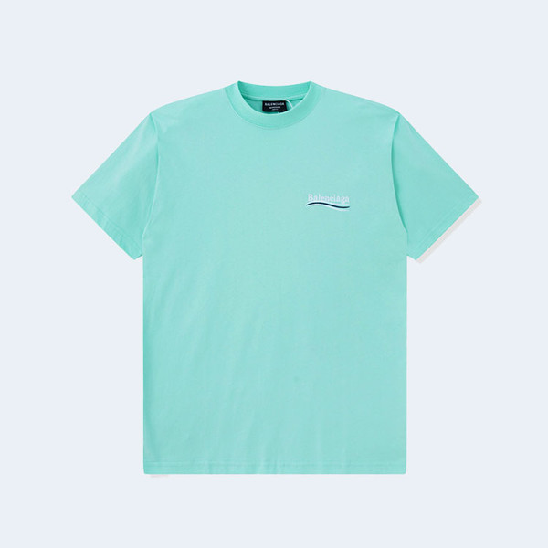 발렌시아가 웨이브 로고 오버핏 티셔츠 민트