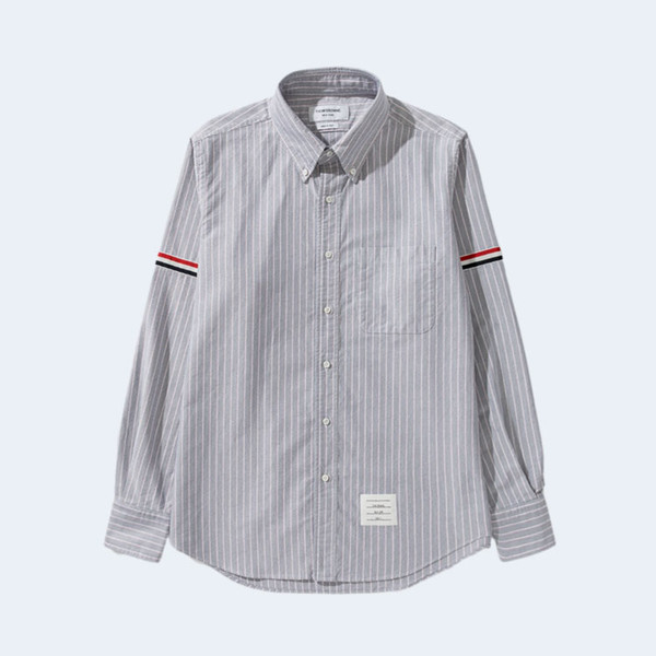 톰브라운 RWB 암밴드 스트레이트 핏 셔츠