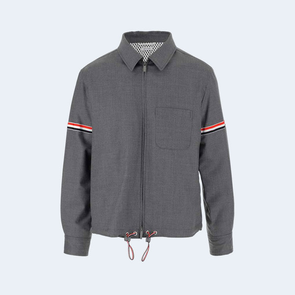 톰브라운 RWB 미드 그레이 집업 자켓