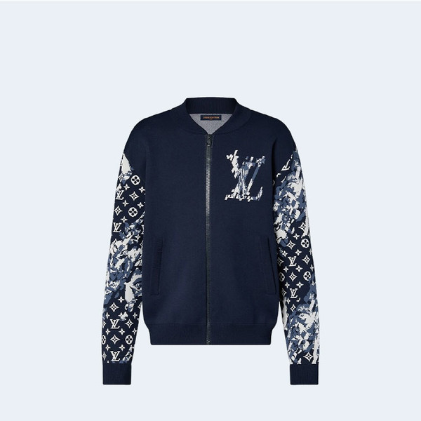 루이비통 코튼 블렌드 니트 자켓