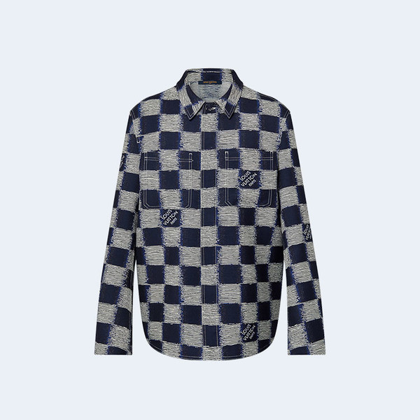 루이비통 다미에 울 오버셔츠 1AFAUP