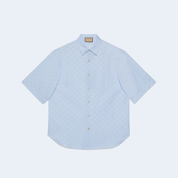 구찌 GG 슈프림 옥스포드 코튼 셔츠