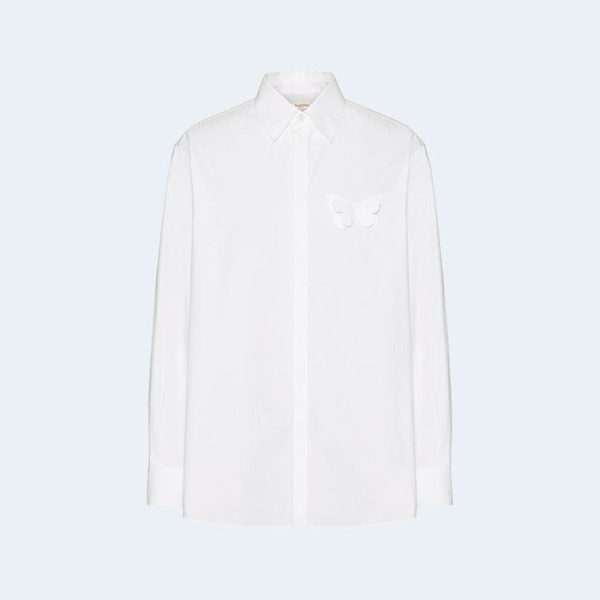 발렌티노 버터플라이 아플리케 셔츠