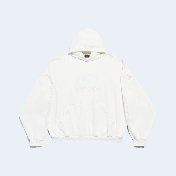 발렌시아가 서퍼 오버사이즈 라운드 후디