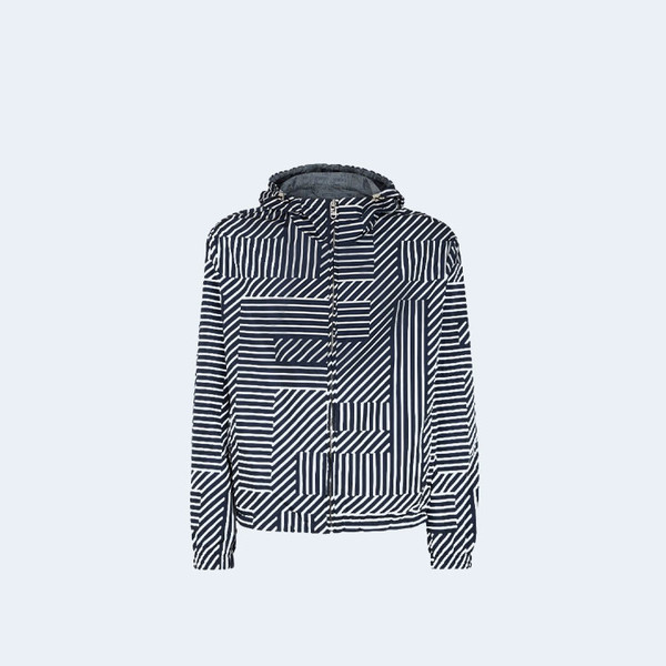 펜디 바람막이 재킷 테크니컬 패브릭 블루