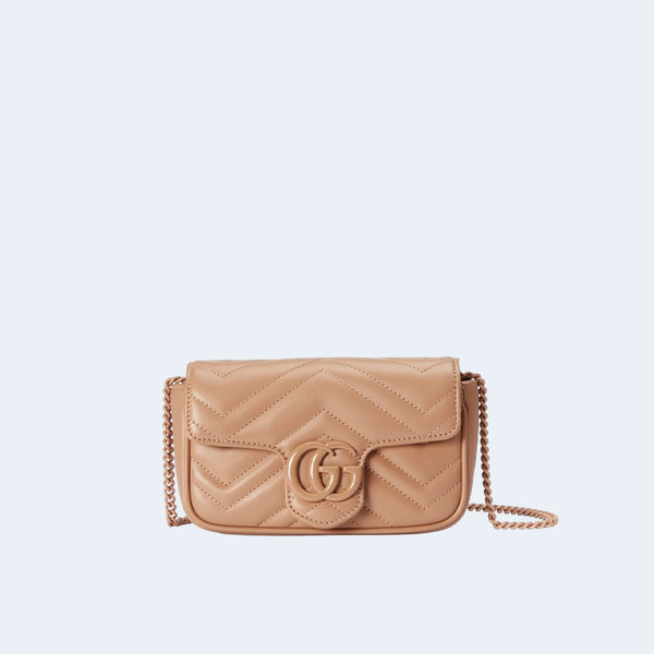 구찌 GG 마몬트 마틀라세 수퍼 미니백