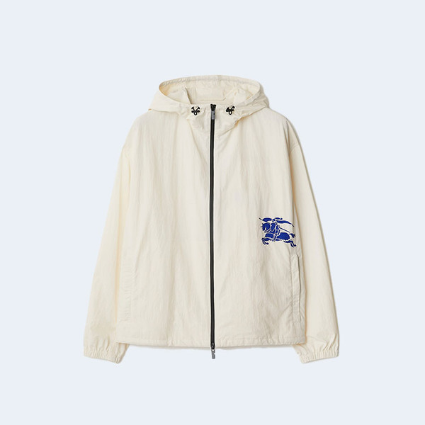 버버리 EKD 후디드 나일론 자켓 화이트