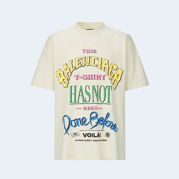 발렌시아가 낫 빈 던 오버사이즈 티셔츠